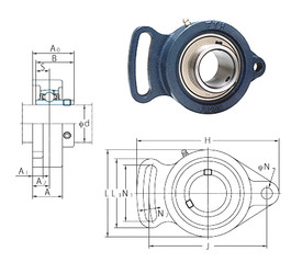 Rodamiento UCFA209 FYH