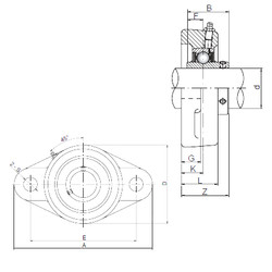 Rodamiento UCFL205 CX