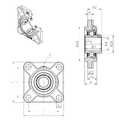 Rodamiento UCFS328 SNR