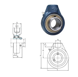 Rodamiento UCHA209-26 FYH