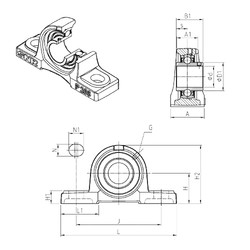 Rodamiento UCP215 SNR