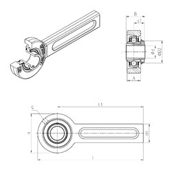 Rodamiento UKSP206H SNR