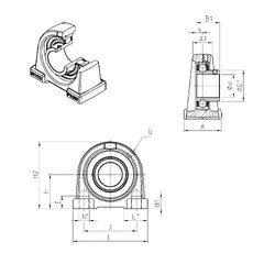 Rodamiento USPAE202 SNR