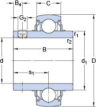 Rodamiento YAR 207-106-2FW/VA228 SKF