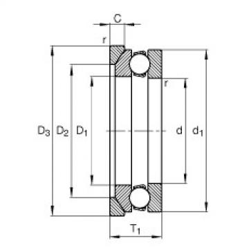 Rodamiento 53312 + U312 FAG