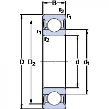 Rodamiento W 61707-2RS1 SKF