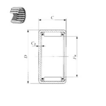 Rodamiento BHAM 1624 IKO