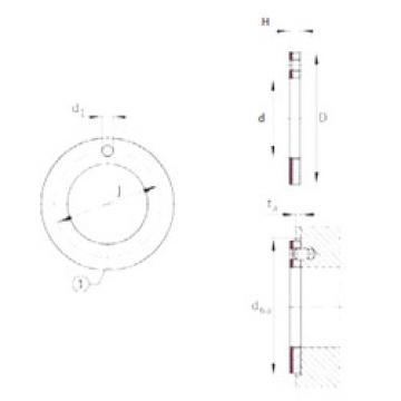 Rodamiento EGW32-E40 INA