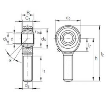 Rodamiento GAKL 20 PB INA