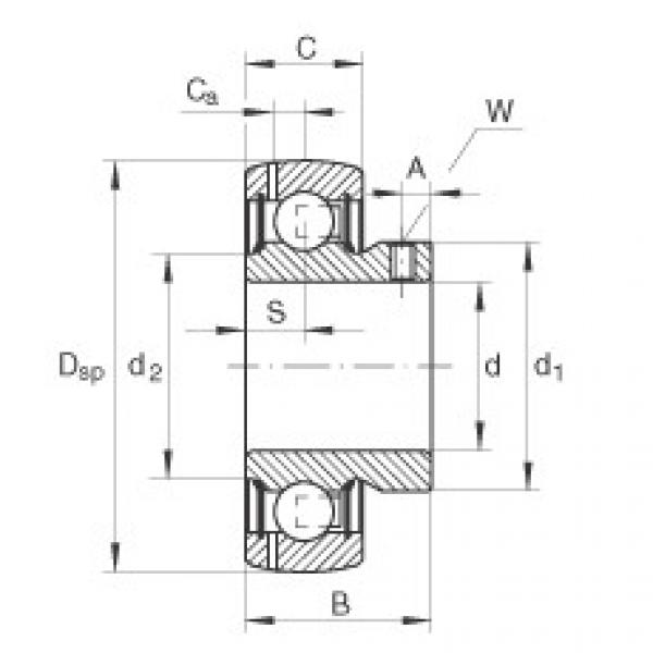 Rodamiento GAY15-NPP-B INA #1 image