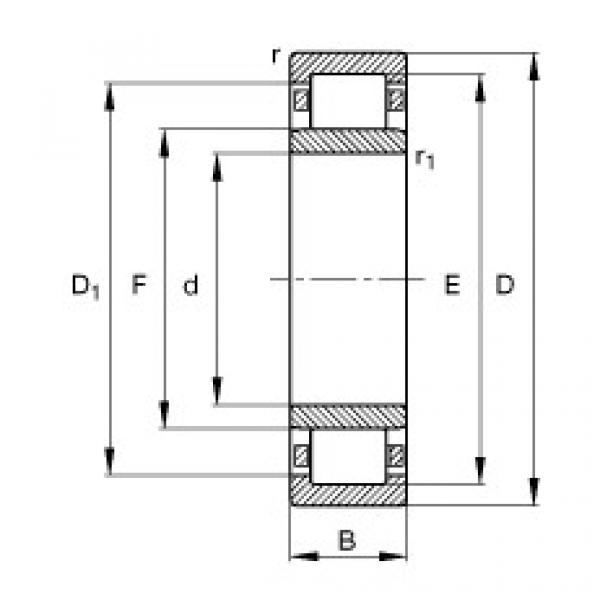 Rodamiento NU348-E-TB-M1 FAG #1 image