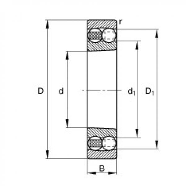 Rodamiento 1308-K-TVH-C3 FAG #1 image