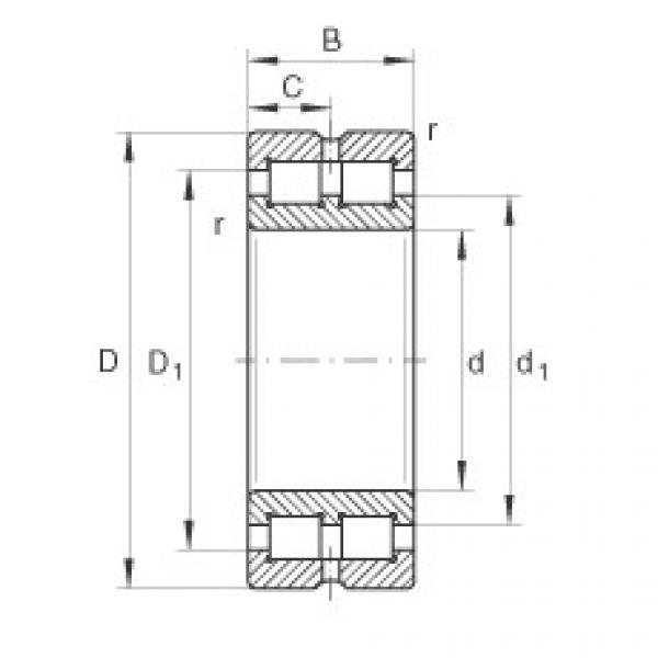 Rodamiento SL014956 INA #1 image