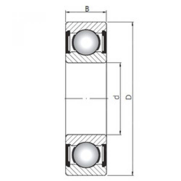 Rodamiento 61809 ZZ ISO #1 image