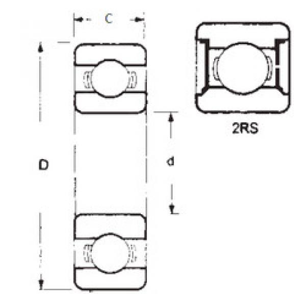 Rodamiento 6006-2RS FBJ #1 image