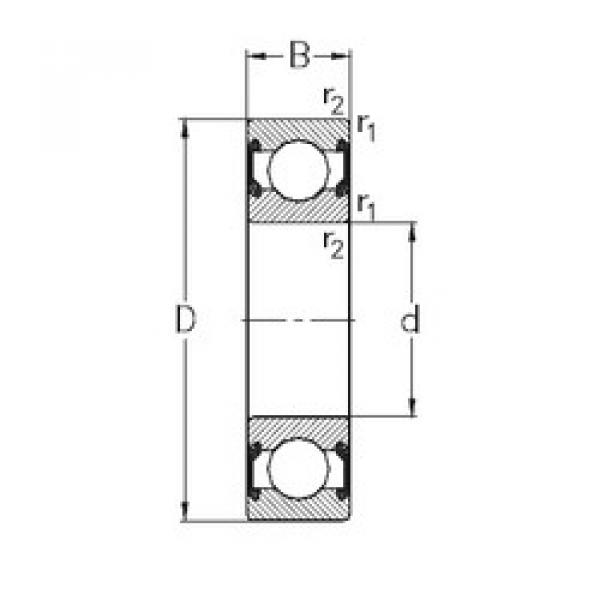 Rodamiento 62/22-2RS2 NKE #1 image