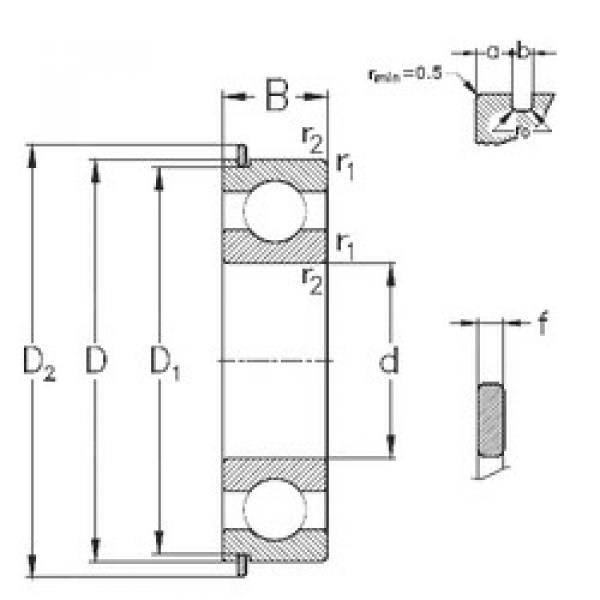 Rodamiento 6203-Z-N NKE #1 image