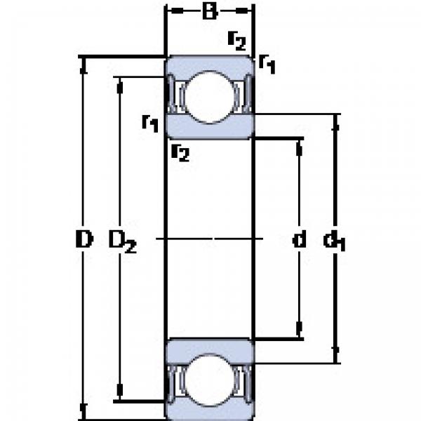 Rodamiento W 6006-2RS1 SKF #1 image