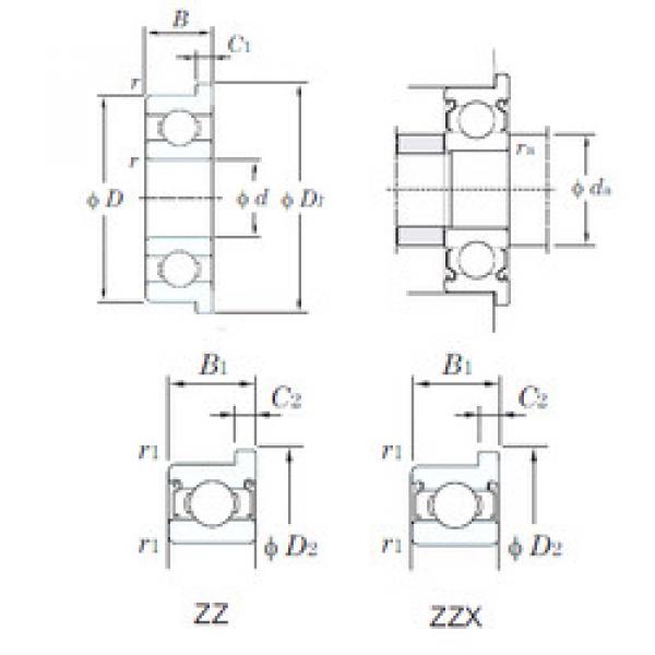 Rodamiento WF683ZZ KOYO #1 image