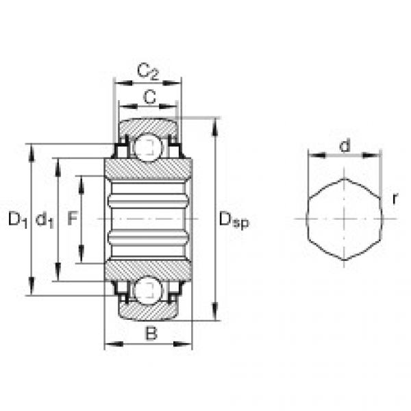 Rodamiento SK014-205-KRR-B INA #1 image