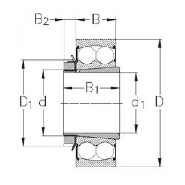 Rodamiento 2209-K-2RS+H309 NKE #1 image