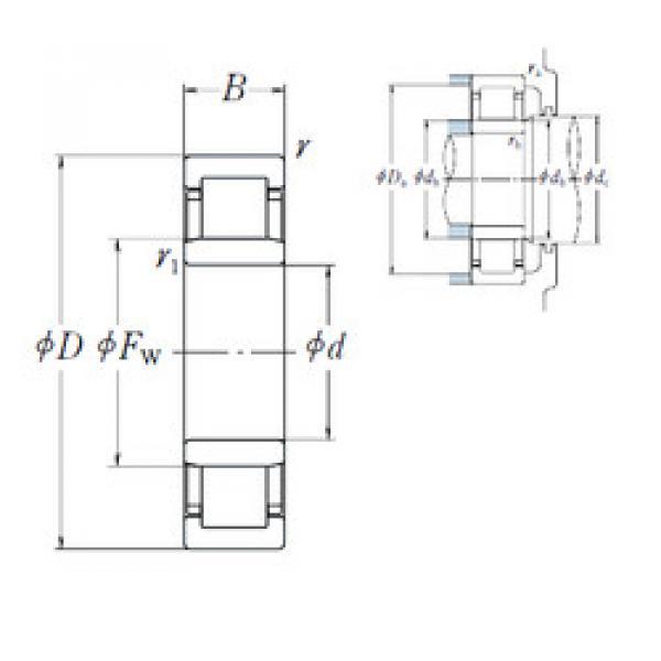 Rodamiento NU 307 EW NSK #1 image