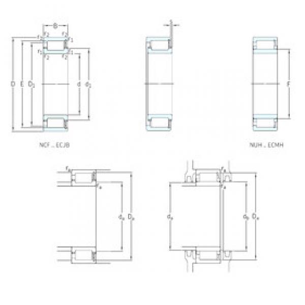 Rodamiento NUH2222ECMH SKF #1 image