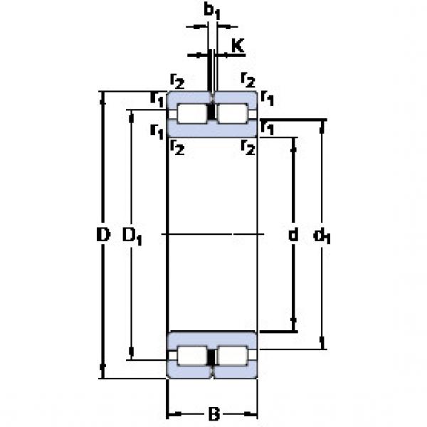 Rodamiento NNC 4834 CV SKF #1 image