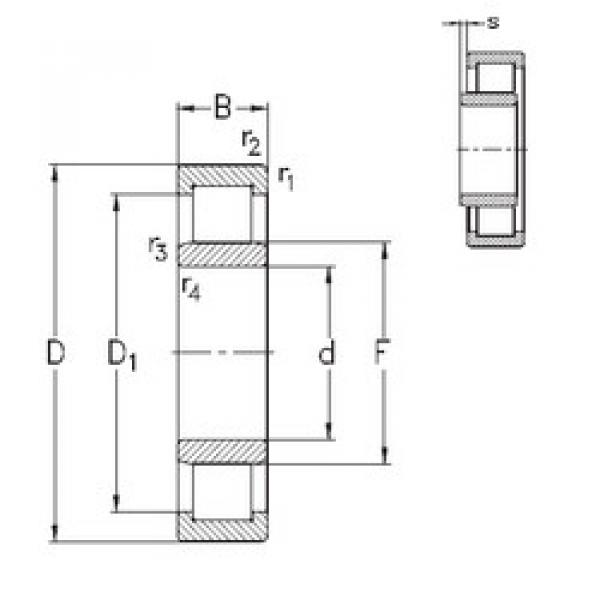 Rodamiento NU1088-M6 NKE #1 image