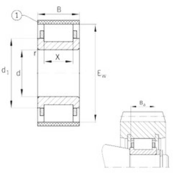 Rodamiento RN2218-E-MPBX FAG #1 image