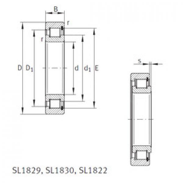 Rodamiento SL181896-E INA #1 image