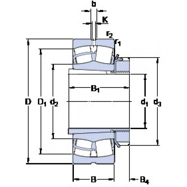 Rodamiento 22208 EK + H 308 SKF #1 image