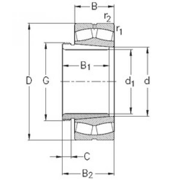 Rodamientos 24084-K30-MB-W33+AH24084 NKE #1 image