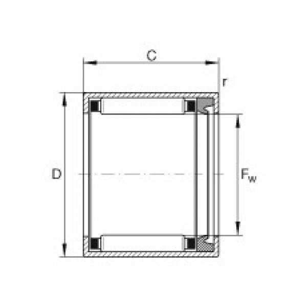 Rodamiento HK1614-RS INA #1 image