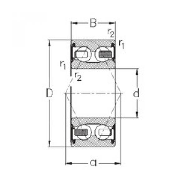 Rodamiento 3201-B-2RSR-TV NKE #1 image