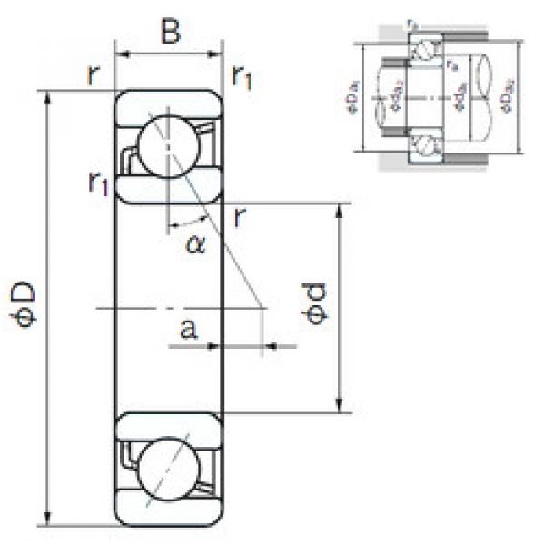 Rodamiento 7021C NACHI #1 image