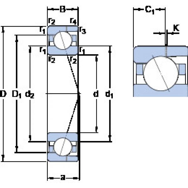 Rodamiento 7006 ACD/P4AH SKF #1 image