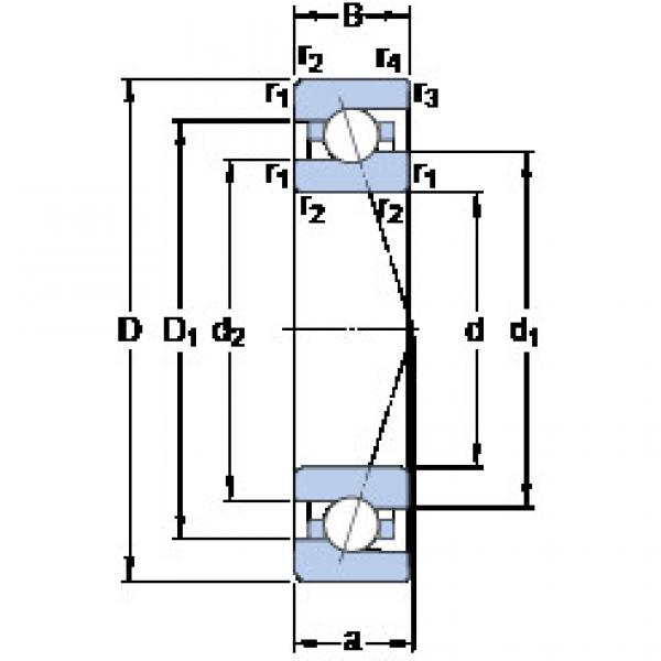 Rodamiento 7011 ACE/HCP4A SKF #1 image