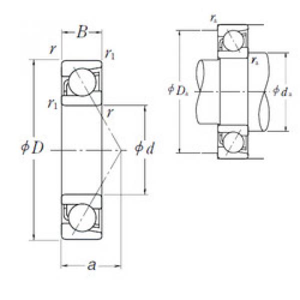 Rodamiento 7008 C NSK #1 image