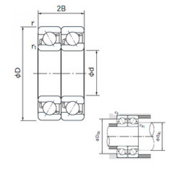 Rodamiento 7010DT NACHI #1 image