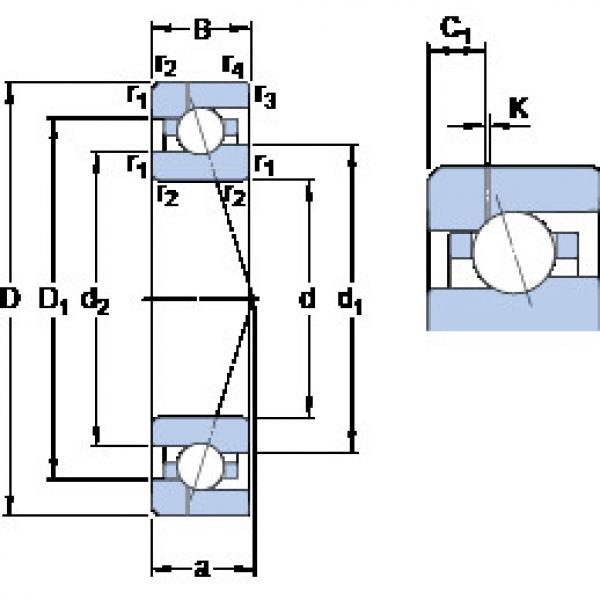 Rodamiento 7020 ACE/HCP4AH1 SKF #1 image