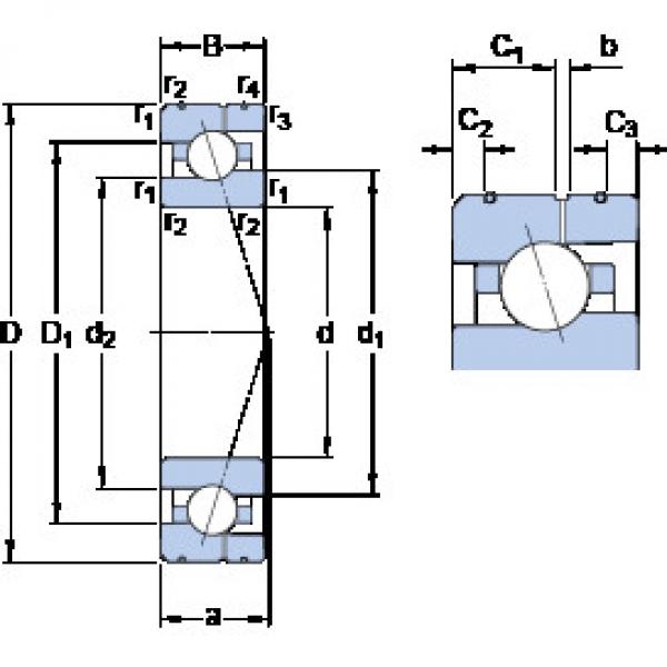 Rodamiento 7005 ACE/P4AL SKF #1 image