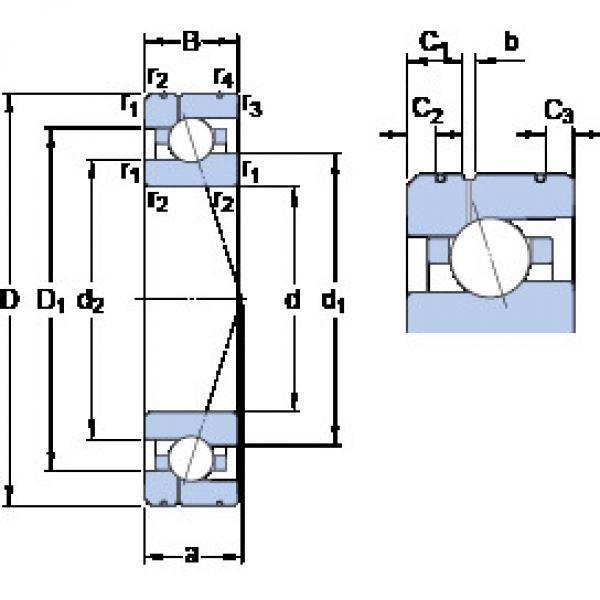 Rodamiento 7010 CE/HCP4AL1 SKF #1 image