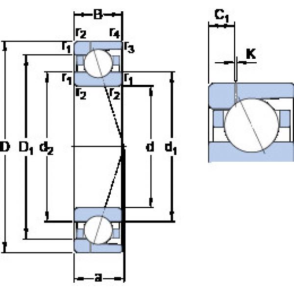 Rodamiento 7020 ACD/HCP4AH1 SKF #1 image