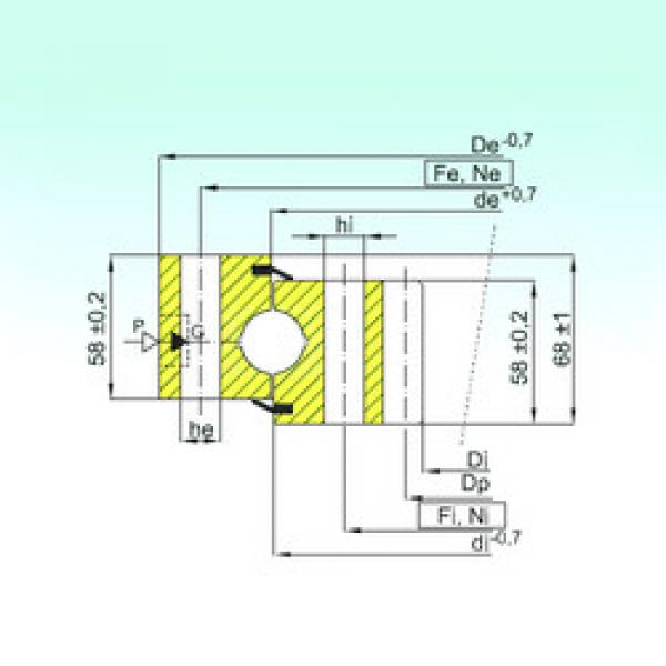 Rodamiento ZB1.25.1204.400-1SPPN ISB #1 image