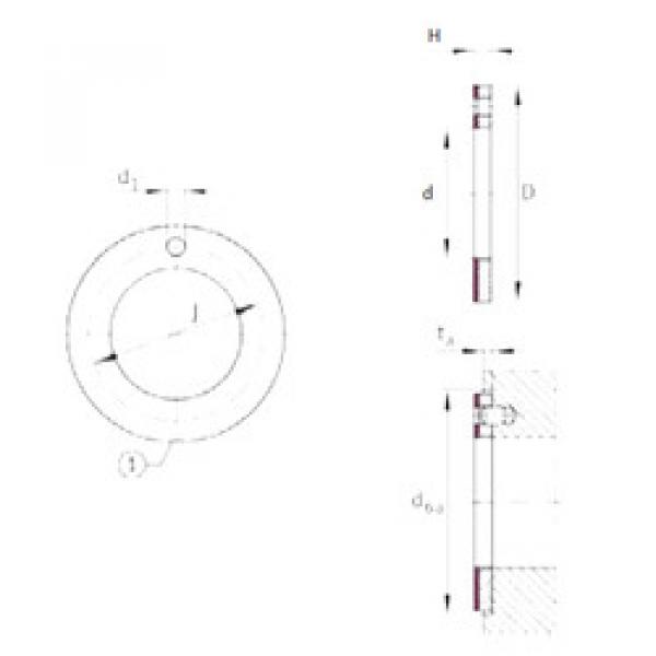 Rodamiento EGW32-E40 INA #1 image