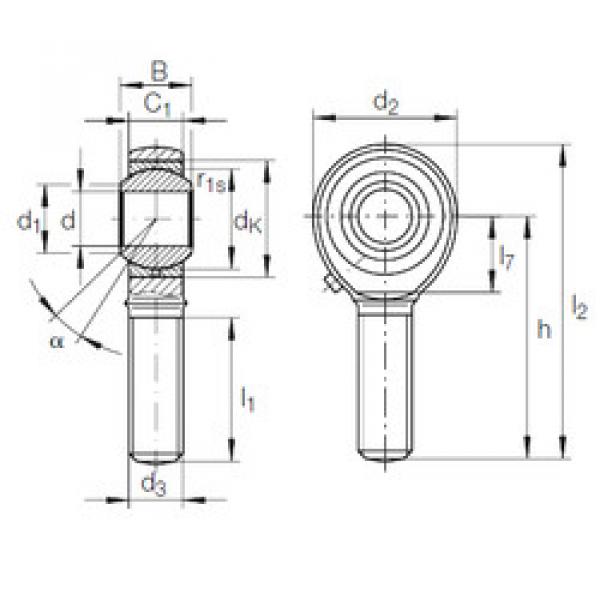 Rodamiento GAKL 20 PB INA #1 image