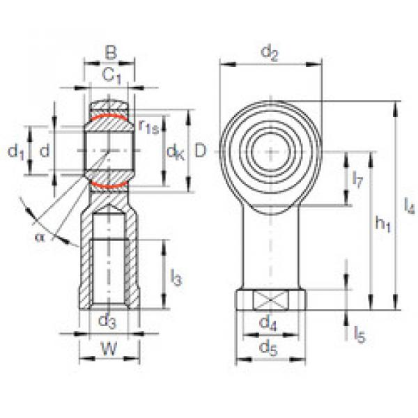 Rodamiento GIKL 25 PW INA #1 image