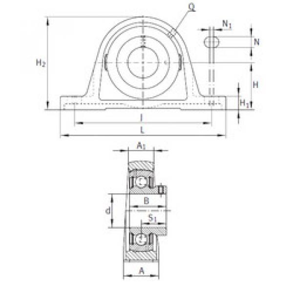 Rodamiento PASEY1-1/4 INA #1 image