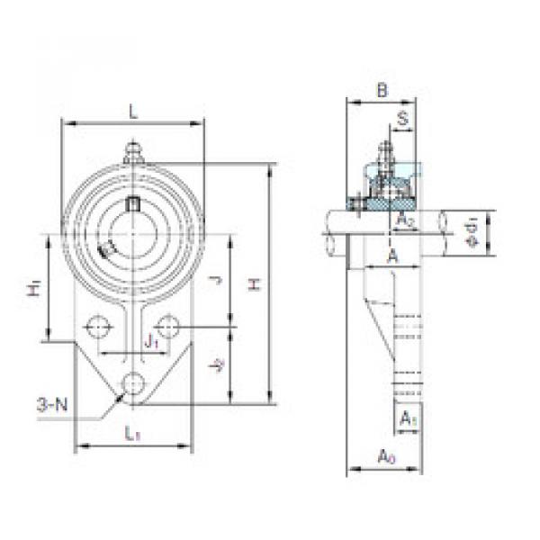 Rodamiento UCFK205 NACHI #1 image